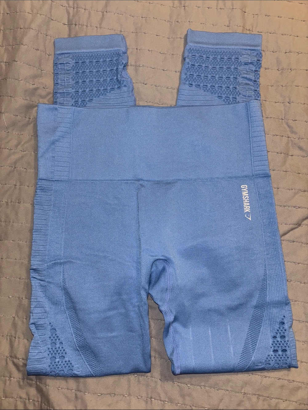 Gymshark Light Blue Seamless Leggings - Picture 3 of 3